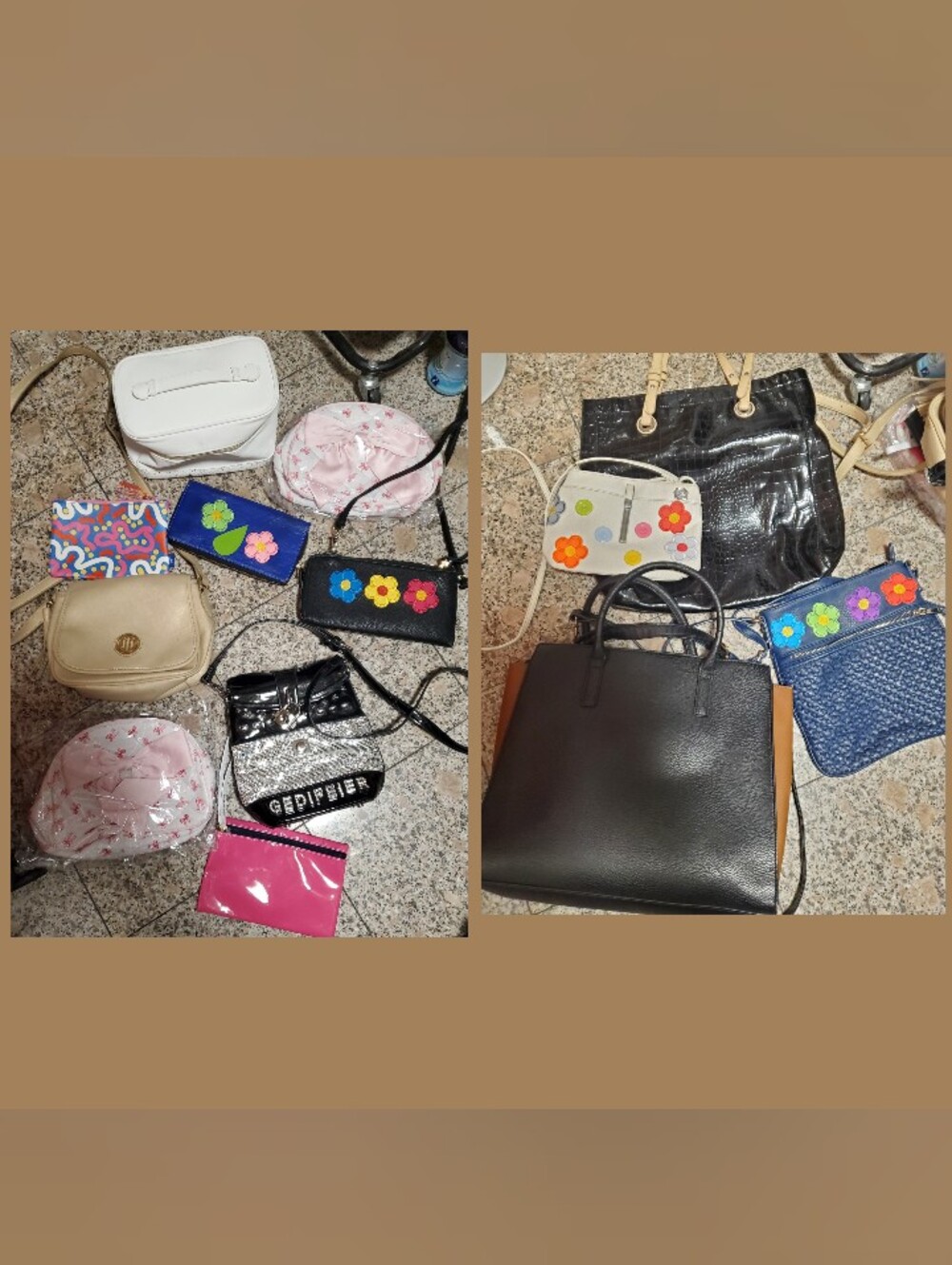 13+bags, purses cosmetic bags, wallets, moving clear my shop addiction